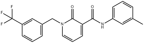 N-(3-METHYLPHENYL)-2-OXO-1-[3-(TRIFLUOROMETHYL)BENZYL]-1,2-DIHYDRO-3-PYRIDINECARBOXAMIDE 结构式