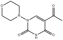 5-Acetyl-1-morpholin-4-yl-1H-pyrimidine-2,4-dione 结构式