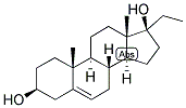 5-ANDROSTEN-17ALPHA-ETHYL-3BETA,17BETA-DIOL 结构式