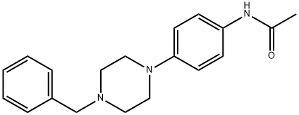 N-[4-(4-BENZYLPIPERAZINO)PHENYL]ACETAMIDE 结构式