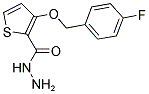 3-[(4-FLUOROBENZYL)OXY]-2-THIOPHENECARBOHYDRAZIDE 结构式