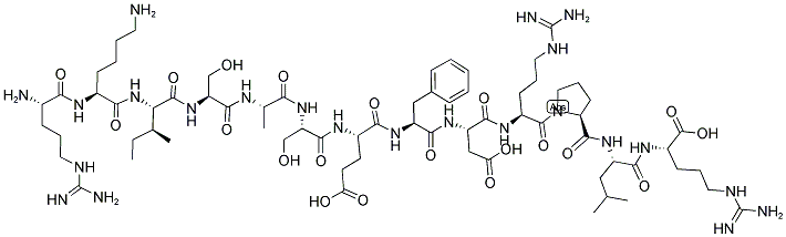 ARG-LYS-ILE-SER-ALA-SER-GLU-PHE-ASP-ARG-PRO-LEU-ARG 结构式