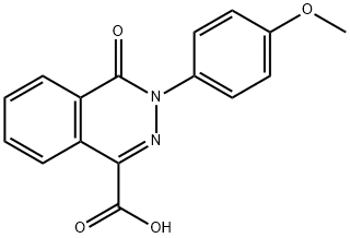 3-(4-METHOXYPHENYL)-4-OXO-3,4-DIHYDRO-1-PHTHALAZINECARBOXYLIC ACID 结构式