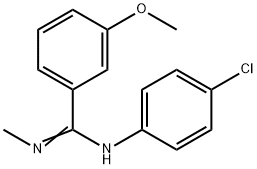 N-(4-Chlorophenyl)-3-methoxy-N'-methylbenzenecarboximidamide 结构式