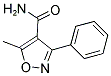 5-METHYL-3-PHENYL-4-ISOXAZOLECARBOXAMIDE 结构式