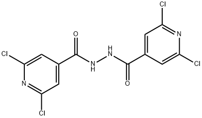 N'4-[(2,6-DICHLORO-4-PYRIDYL)CARBONYL]-2,6-DICHLOROPYRIDINE-4-CARBOHYDRAZIDE 结构式