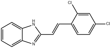 2-(2,4-DICHLOROSTYRYL)-1H-1,3-BENZIMIDAZOLE 结构式