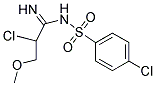 N1-(2-CHLORO-3-METHOXYPROPANIMIDOYL)-4-CHLOROBENZENE-1-SULFONAMIDE 结构式