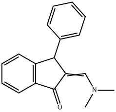 2-[(DIMETHYLAMINO)METHYLENE]-3-PHENYL-1-INDANONE 结构式