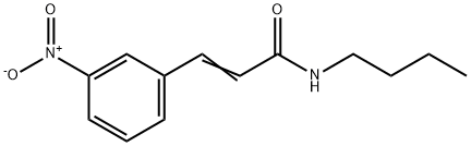 N-BUTYL-3-(3-NITROPHENYL)ACRYLAMIDE 结构式