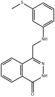 4-([3-(METHYLSULFANYL)ANILINO]METHYL)-1(2H)-PHTHALAZINONE 结构式