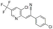 2-(4-CHLOROPHENYL)-3-[3-CHLORO-5-(TRIFLUOROMETHYL)-2-PYRIDINYL]ACRYLONITRILE 结构式