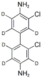 3,3'-DICHLOROBENZIDINE (DIPHENYL-D6) 结构式