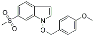 1-[(4-METHOXYBENZYL)OXY]-6-(METHYLSULPHONYL)INDOLE 结构式