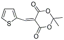 2,2-DIMETHYL-5-(2-THIENYLMETHYLENE)-1,3-DIOXANE-4,6-DIONE 结构式