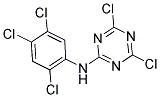 N2-(2,4,5-TRICHLOROPHENYL)-4,6-DICHLORO-1,3,5-TRIAZIN-2-AMINE 结构式