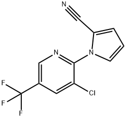 1-[3-CHLORO-5-(TRIFLUOROMETHYL)-2-PYRIDINYL]-1H-PYRROLE-2-CARBONITRILE 结构式