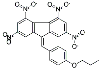 2,4,5,7-TETRANITRO-9-(4-PROPOXYBENZYLIDENE)-9H-FLUORENE 结构式
