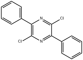 2,5-二氯-3,6-二苯基吡嗪 结构式