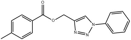 (1-PHENYL-1H-1,2,3-TRIAZOL-4-YL)METHYL 4-METHYLBENZENECARBOXYLATE 结构式