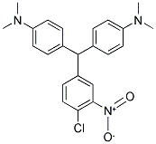 N1,N1-DIMETHYL-4-((4-CHLORO-3-NITROPHENYL)[4-(DIMETHYLAMINO)PHENYL]METHYL)ANILINE 结构式