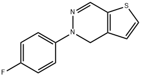 5-(4-FLUOROPHENYL)-4,5-DIHYDROTHIENO[2,3-D]PYRIDAZINE 结构式