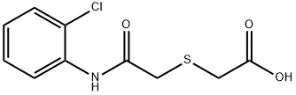 2-((2-((2-氯苯基)氨基)-2-氧乙基)硫代)乙酸 结构式