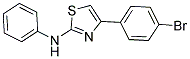 (4-(4-BROMOPHENYL)(2,5-THIAZOLYL))PHENYLAMINE 结构式