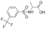 2-(([3-(TRIFLUOROMETHYL)PHENYL]SULFONYL)AMINO)PROPANOIC ACID 结构式