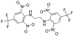 N1,N2-DI[2,6-DINITRO-4-(TRIFLUOROMETHYL)PHENYL]ETHANE-1,2-DIAMINE 结构式