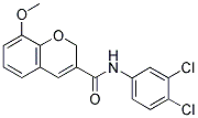 N-(3,4-DICHLOROPHENYL)-8-METHOXY-2H-CHROMENE-3-CARBOXAMIDE 结构式