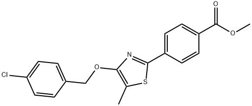 METHYL 4-(4-[(4-CHLOROBENZYL)OXY]-5-METHYL-1,3-THIAZOL-2-YL)BENZENECARBOXYLATE