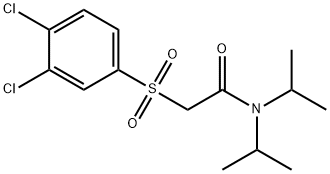 2-[(3,4-DICHLOROPHENYL)SULFONYL]-N,N-DIISOPROPYLACETAMIDE 结构式