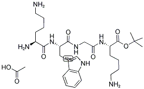 H-LYS-TRP-GLY-LYS-OTBU ACOH 结构式
