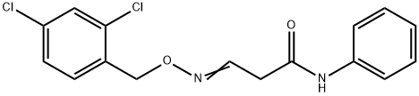 3-([(2,4-DICHLOROBENZYL)OXY]IMINO)-N-PHENYLPROPANAMIDE 结构式
