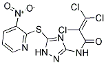 N1-(5-[(3-NITRO-2-PYRIDYL)THIO]-1H-1,2,4-TRIAZOL-3-YL)-2,3,3-TRICHLOROACRYLAMIDE 结构式