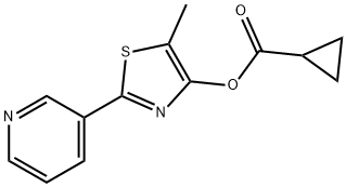 5-METHYL-2-(3-PYRIDINYL)-1,3-THIAZOL-4-YL CYCLOPROPANECARBOXYLATE 结构式