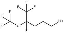 4,5,5,5-TETRAFLUORO-4-(TRIFLUOROMETHOXY)-1-PENTANOL 结构式