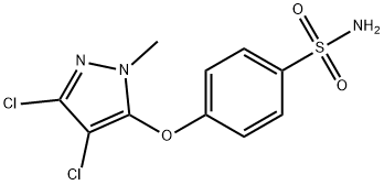 4-[(3,4-DICHLORO-1-METHYL-1H-PYRAZOL-5-YL)OXY]BENZENESULFONAMIDE 结构式