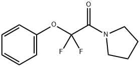 2,2-DIFLUORO-2-PHENOXY-1-(1-PYRROLIDINYL)-1-ETHANONE 结构式