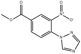 METHYL 3-NITRO-4-(1H-1,2,4-TRIAZOL-1-YL)BENZENECARBOXYLATE 结构式