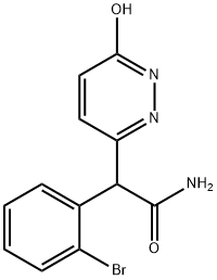 2-(2-Bromophenyl)-2-(6-hydroxy-3-pyridazinyl)acetamide 结构式