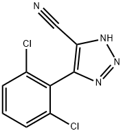 4-(2,6-Dichlorophenyl)-1H-1,2,3-triazole-5-carbonitrile 结构式