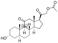 5-ALPHA-PREGNAN-3-ALPHA, 21-DIOL-11,20-DIONE 21-ACETATE 结构式