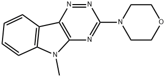 4-(5-METHYL-2,3,6-TRIAZINO[5,4-B]INDOL-3-YL)MORPHOLINE 结构式