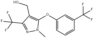 (1-甲基-3-(三氟甲基)-5-(3-(三氟甲基)苯氧基)-1H-吡唑-4-基)甲醇 结构式