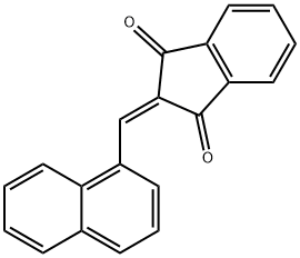 2-NAPHTHALEN-1-YLMETHYLENE-INDAN-1,3-DIONE 结构式