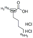 L-LYSINE 2HCL (15N2) 结构式