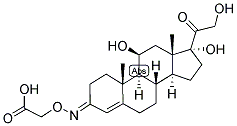 4-Pregnen-11beta,17alpha,21-triol-3,20-dione 3-O-carboxymethyloxime 结构式