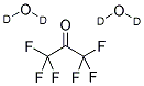 HEXAFLUOROACETONE 1.6 D2O 结构式